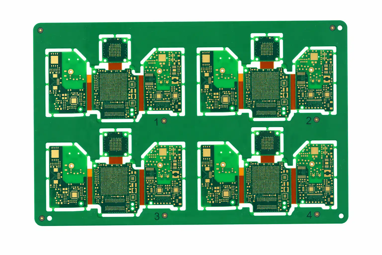 Panneau de fabrication de PCB rigide-flex multicouches