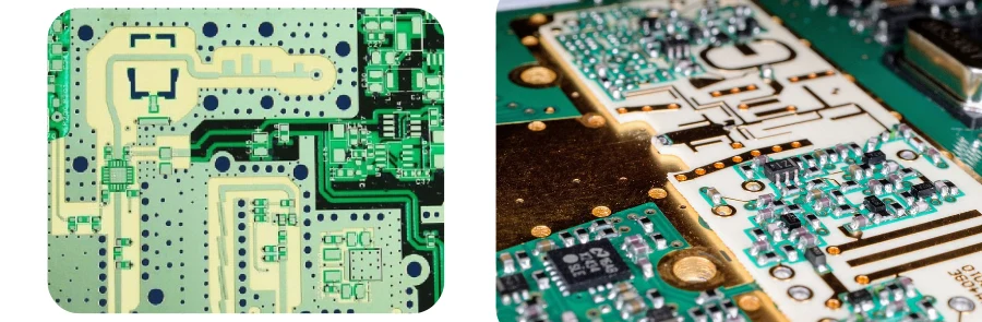 Contrôle d'un assemblage PCB RF après refusion