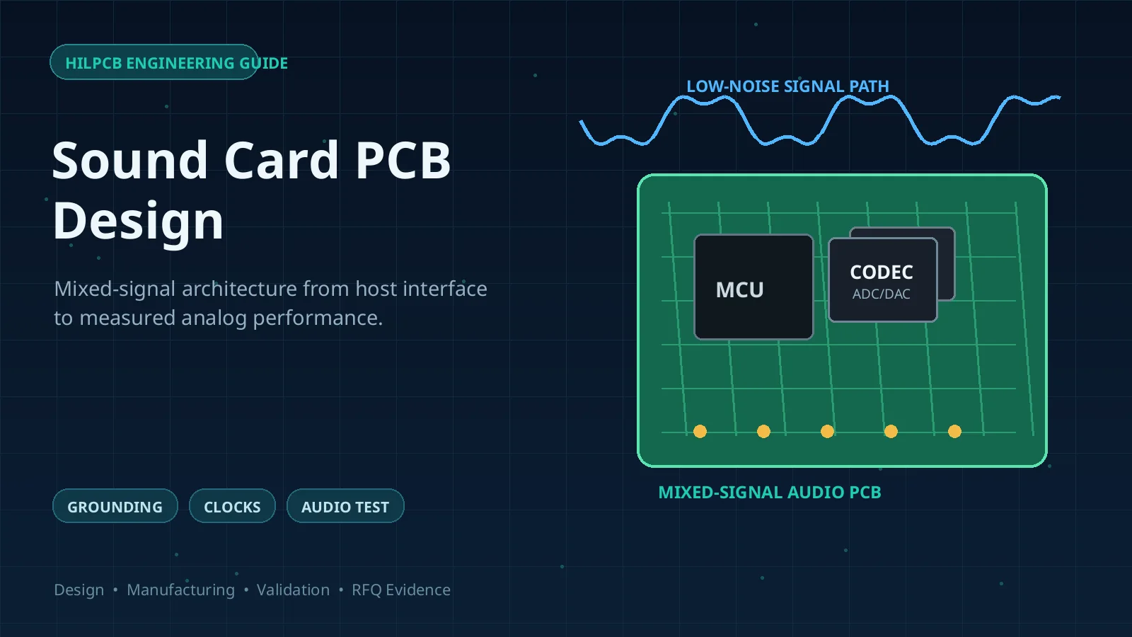 PCB scheda audio: layout, misure e RFQ PCBA