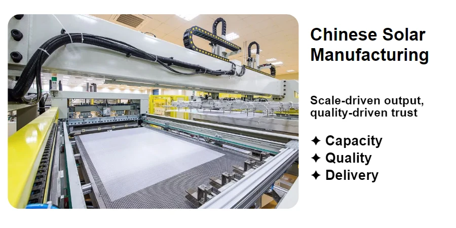 Chinese Solar Manufacturing for Carbon-Neutral Projects