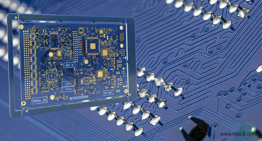 PCB FR4 blu per sistemi elettronici industriali e controllo qualità