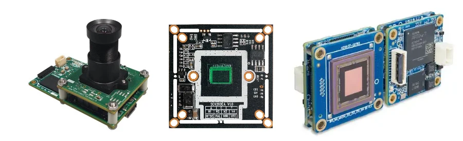 Bestückte Camcorder-Hauptplatine mit Prozessor-, Speicher- und Schnittstellenbereichen