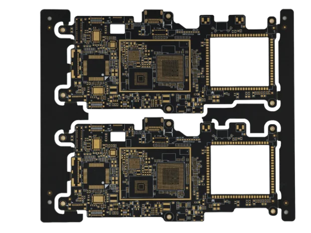 Blind, buried, through, and microvia structures within a multilayer PCB stackup