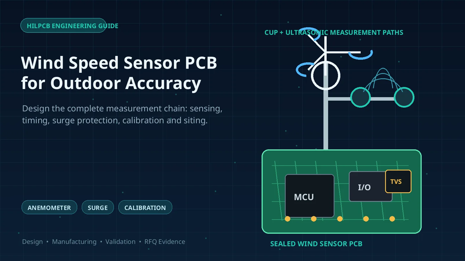 Wind Speed Sensor PCB Design for Outdoor Accuracy