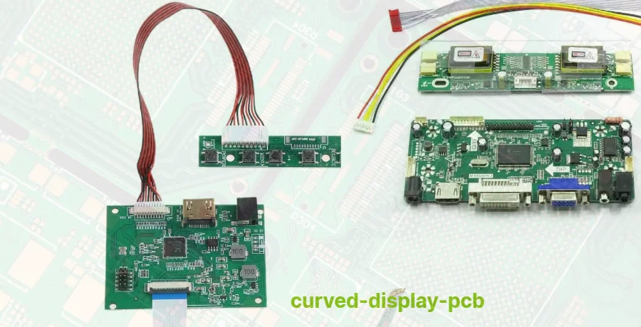 Fabrication de PCB pour écrans courbes pour géométries d'affichage avancées
