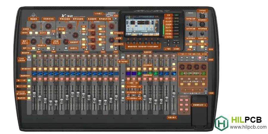Digital Audio Workstation Keyboard PCB | DAW Control PCB Design