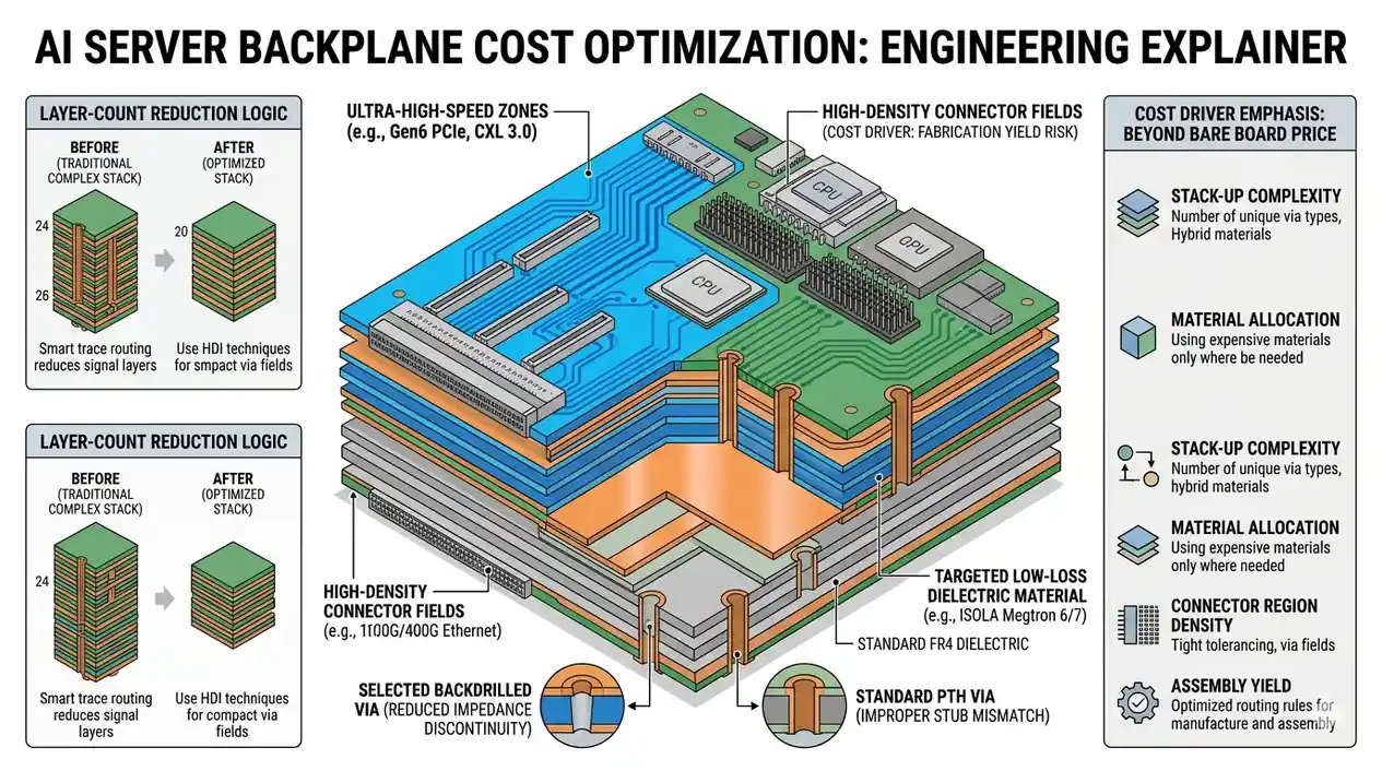 Backplane Map AI Server Backplane Cost Optimization: Layer Counts, Materials ...