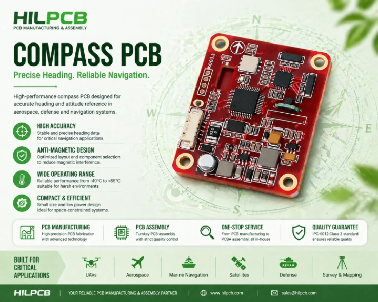 PCB Bussola Fluxgate