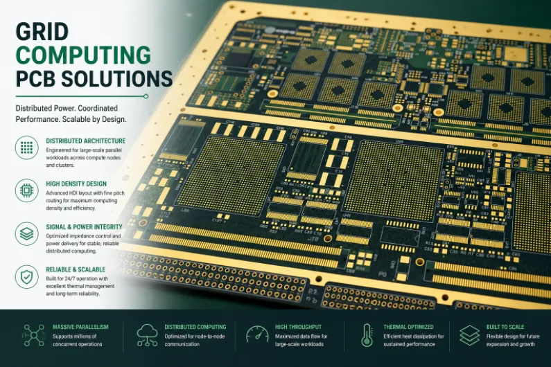 Grid Computing PCB für Forschungslabore, wissenschaftliche Simulationen und Multi-Site-Bereitstellungen