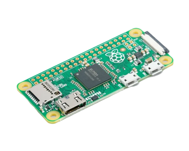 Carte Raspberry Pi intégrée dans un système prêt pour les essais